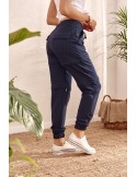 Navy blue three-piece trousers FI601 - Online store - Boutique